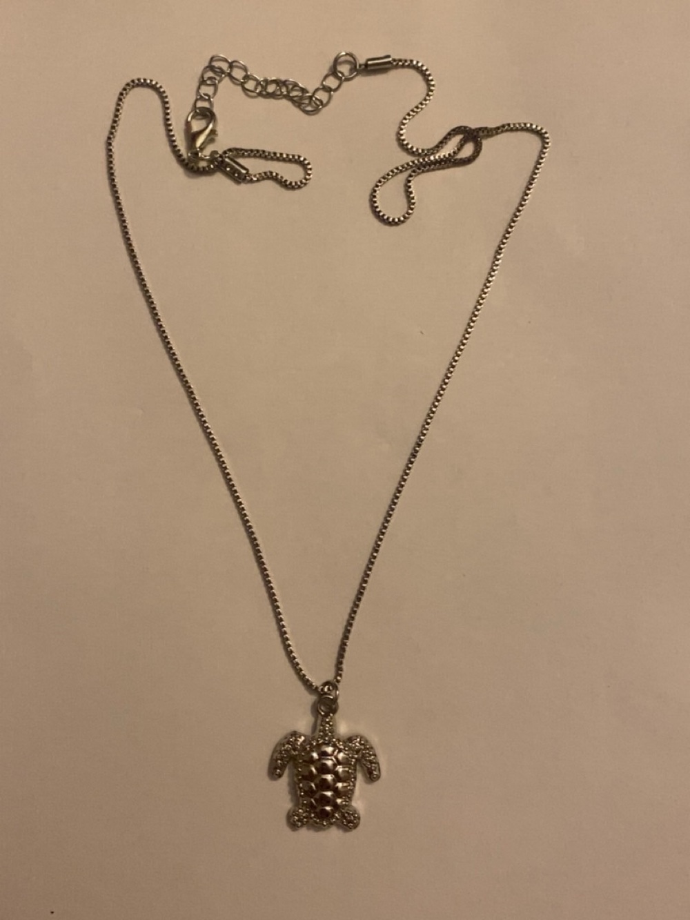 Silver Turtle Pendant Necklace - Women's Jewelry